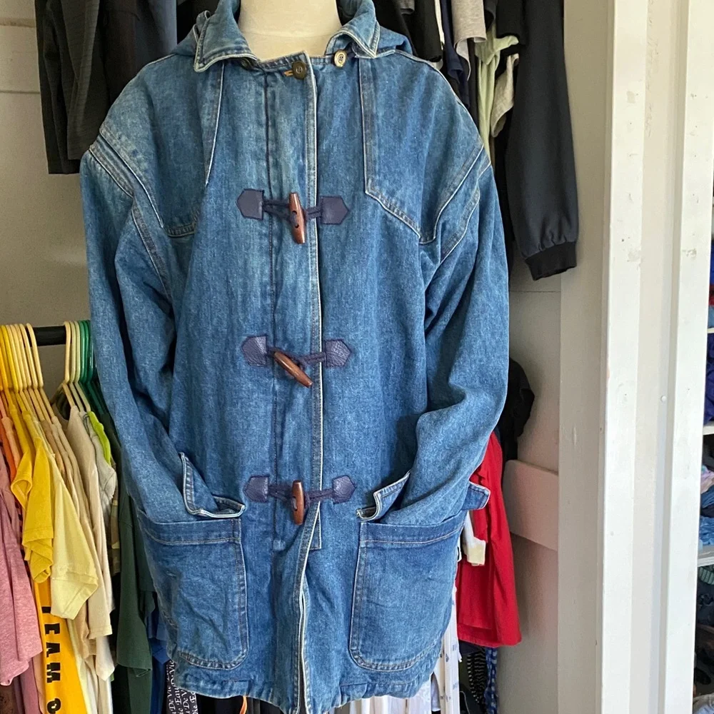 Vintage Denim toggle coat - Picture 7 of 11